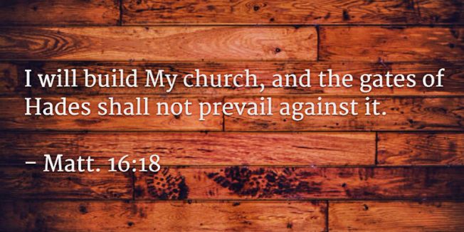 Not men. Jesus. There is only and has only ever been, one church. Church in Hebrew means 'calling out'. Christ calls out those who don't belong to the world, as He did not belong to the world.